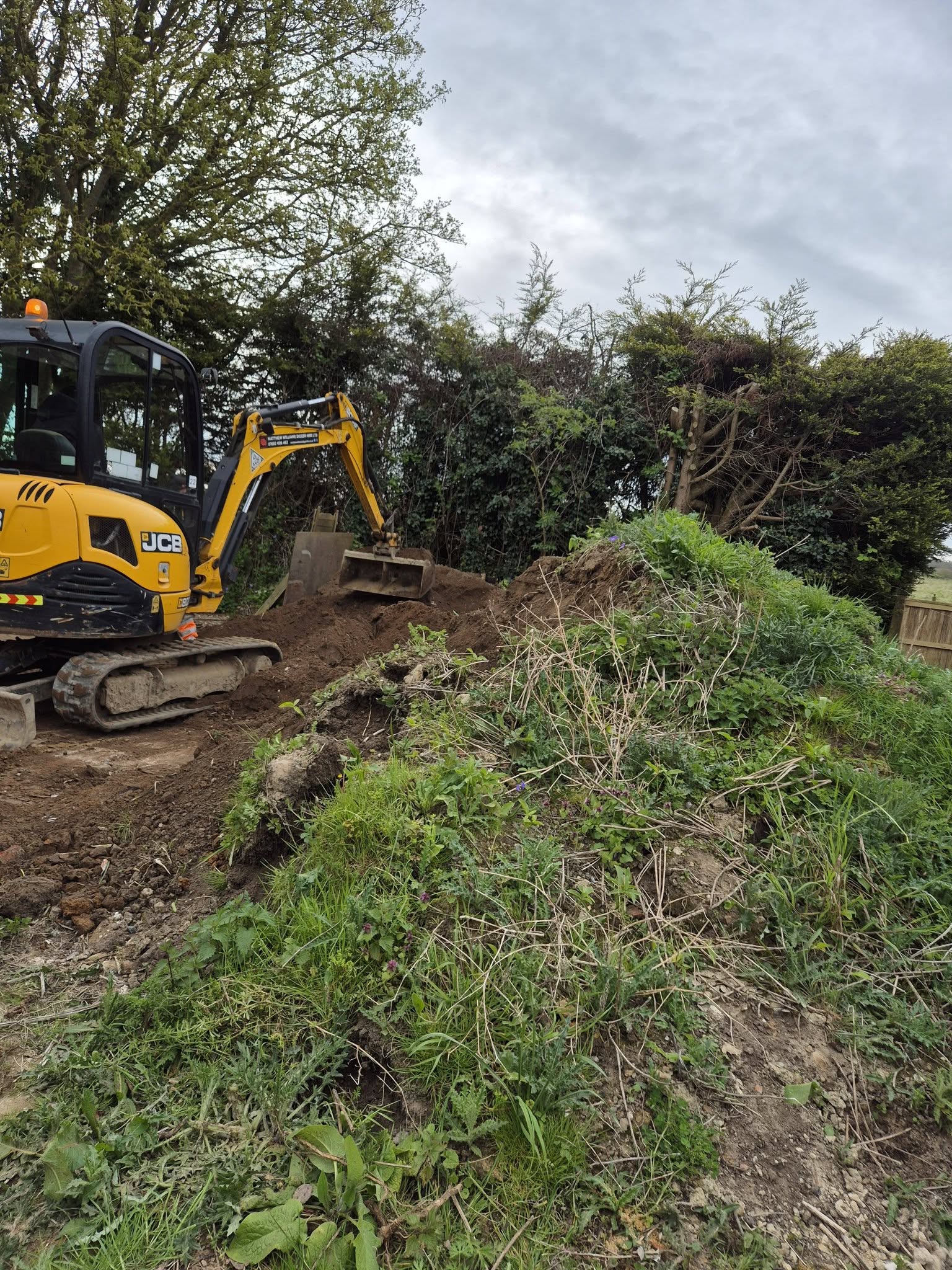 Digger on site