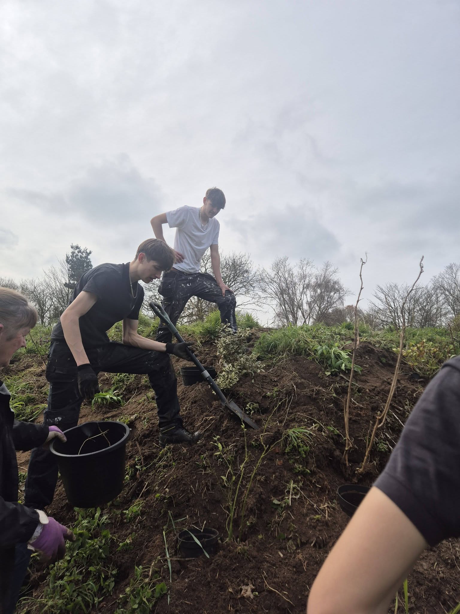 Hillside work
